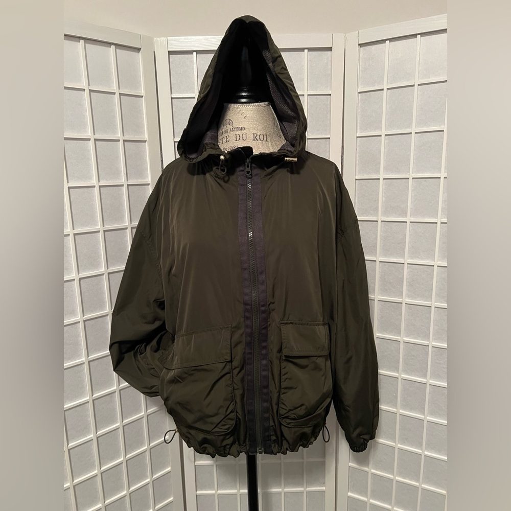 Old Navy Dark Green Hooded Jacket